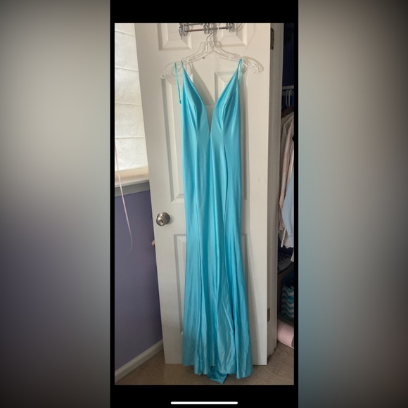 Teal/Blue Prom dress/ Wedding guest dress - Picture 1 of 4